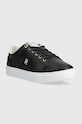 Tommy Hilfiger sneakersy skórzane ESSENTIAL ELEVATED COURT SNEAKER FW0FW07685 czarny SS24