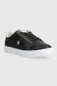 Δερμάτινα αθλητικά παπούτσια Tommy Hilfiger ESSENTIAL ELEVATED COURT SNEAKER μαύρο