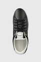 Δερμάτινα αθλητικά παπούτσια Tommy Hilfiger ESSENTIAL ELEVATED COURT SNEAKER μαύρο FW0FW07685