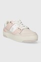 Tommy Hilfiger sneakers in pelle TH BASKET SNEAKER LO FW0FW07756 bianco SS24