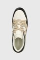 Kožené tenisky Tommy Hilfiger TH BASKET SNEAKER LO béžová FW0FW07756