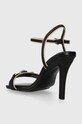Παπούτσια Δερμάτινα σανδάλια Tommy Hilfiger TH HARDWARE HEELED SANDAL FW0FW07796 μαύρο