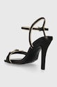 Взуття Шкіряні сандалі Tommy Hilfiger TH HARDWARE HEELED SANDAL FW0FW07796 чорний