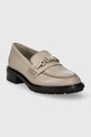 Tommy Hilfiger mokasyny skórzane TH HARDWARE LOAFER FW0FW07765 beżowy SS24
