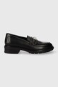 Tommy Hilfiger mocasini de piele TH HARDWARE LOAFER piele negru FW0FW07765