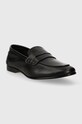 Kožne mokasinke Tommy Hilfiger ESSENTIAL LEATHER LOAFER FW0FW07769 crna SS24