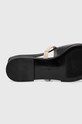 Kožne balerinke Tommy Hilfiger PATENT SLING BACK BALLERINA FW0FW07839 crna