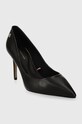 Tommy Hilfiger szpilki skórzane ESSENTIAL POINTED PUMP FW0FW07861 czarny SS24