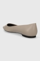 Kožne balerinke Tommy Hilfiger ESSENTIAL POINTED BALLERINA Vanjski dio: Prirodna koža Unutrašnji dio: Tekstilni materijal, Prirodna koža Potplat: Sintetički materijal