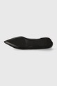 Шкіряні балетки Tommy Hilfiger ESSENTIAL POINTED BALLERINA FW0FW07863 чорний