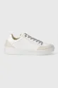 bela Usnjene superge Tommy Hilfiger SEASONAL COURT SNEAKER Ženski