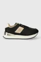 nero Tommy Hilfiger sneakers in pelle TH ELEVATED FEMININE RUNNER HW Donna