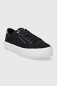 Tommy Hilfiger tenisówki ESSENTIAL VULC CANVAS SNEAKER FW0FW07682 granatowy SS24