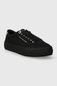 Tommy Hilfiger tenisi ESSENTIAL VULC CANVAS SNEAKER FW0FW07682 negru SS24