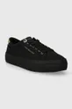 Πάνινα παπούτσια Tommy Hilfiger ESSENTIAL VULC CANVAS SNEAKER μαύρο