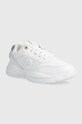 Tommy Hilfiger sneakers in pelle TECH HEEL RUNNER FW0FW07701 bianco SS24