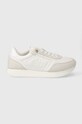 Tommy Hilfiger sneakersy ESSENTIAL RUNNER skóra zamszowa biały FW0FW07681