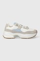 Tenisky Tommy Hilfiger CHUNKY FEMININE RUNNER HARDWARE semišová kůže šedá FW0FW07703
