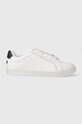 Δερμάτινα αθλητικά παπούτσια Tommy Hilfiger ESSENTIAL CUPSOLE SNEAKER απομίμηση λείου δέρματος λευκό FW0FW07687