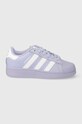 Kožené tenisky adidas Originals Superstar XLG nízký fialová ID5735