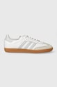 Δερμάτινα αθλητικά παπούτσια adidas Originals Samba OG απομίμηση λείου δέρματος λευκό IE0877