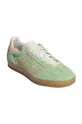 Semišové sneakers boty adidas Originals Gazelle Indoor zelená