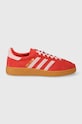 adidas Originals sneakers din piele întoarsă Handball Spezial plată rosu IE5894