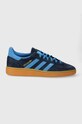 Semišové tenisky adidas Originals Handball Spezial plochá námořnická modř IE5895