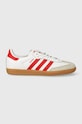 adidas Originals sneakers din piele Samba OG plată alb IF6513