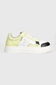 Patrizia Pepe sneakersy skórzane platforma zielony 2Z0008.L011.FE31