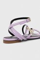 Patrizia Pepe sandały skórzane fioletowy 8X0012.L048.M480