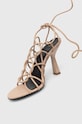 Patrizia Pepe sandały skórzane 8X0067.L048.B743 beżowy SS24