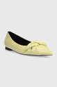 Patrizia Pepe balerini de piele 8Z0015.L048.Y430 galben SS24