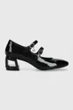 чорний Шкіряні туфлі Karl Lagerfeld TETRA HEEL Жіночий