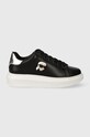 Шкіряні кросівки Karl Lagerfeld KAPRI Planet friendly чорний KL62530N.000