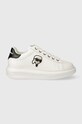 Кожаные кроссовки Karl Lagerfeld KAPRI Planet friendly белый KL62530N.011