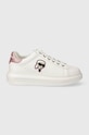 Karl Lagerfeld sneakersy skórzane KAPRI Planet friendly biały KL62530N.01P