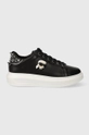 Karl Lagerfeld sneakers din piele KAPRI platformă negru KL62529N.000