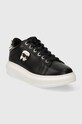 Кожаные кроссовки Karl Lagerfeld KAPRI KL62529N.000 чёрный SS24