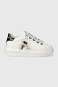 Karl Lagerfeld sneakersy skórzane KAPRI platforma biały KL62576N.011