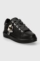 Usnjene superge Karl Lagerfeld KAPRI KL62576N.00X črna SS24