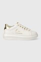 Karl Lagerfeld sneakers din piele KAPRI platformă alb KL62538.01G