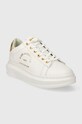 Usnjene superge Karl Lagerfeld KAPRI KL62538.01G bela SS24
