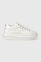 Kožené tenisky Karl Lagerfeld KAPRI Planet friendly biela KL62539F.01S
