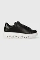 μαύρο Δερμάτινα αθλητικά παπούτσια Karl Lagerfeld KAPRI KITE Γυναικεία