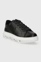 Δερμάτινα αθλητικά παπούτσια Karl Lagerfeld KAPRI KITE μαύρο