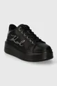 Δερμάτινα αθλητικά παπούτσια Karl Lagerfeld ANAKAPRI μαύρο