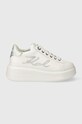 Karl Lagerfeld sneakers din piele ANAKAPRI Planet friendly alb KL63510A.01S