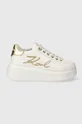 λευκό Δερμάτινα αθλητικά παπούτσια Karl Lagerfeld ANAKAPRI Γυναικεία