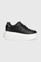 Шкіряні кросівки Karl Lagerfeld ANAKAPRI платформа чорний KL63519.00S